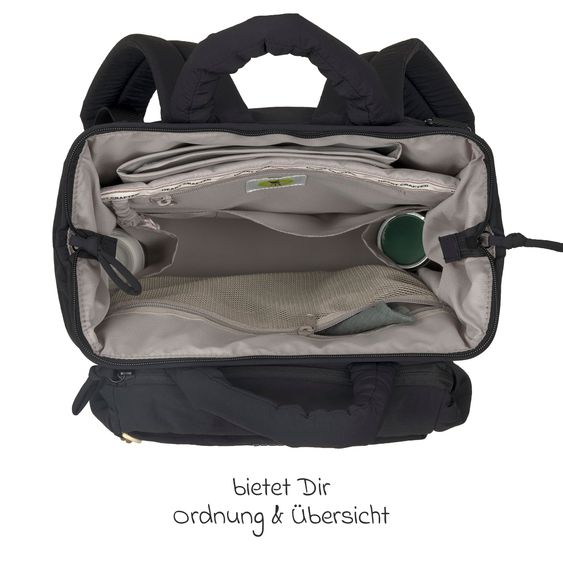 Lässig Wickelrucksack Minoa Backpack - Black
