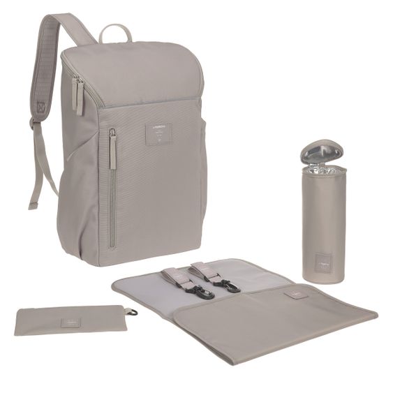 Lässig Wickelrucksack Slender Backpack - Taupe