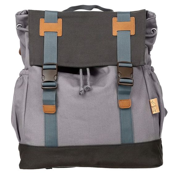 Lässig Wickelrucksack Vintage Little One & Me Backpack - Grey
