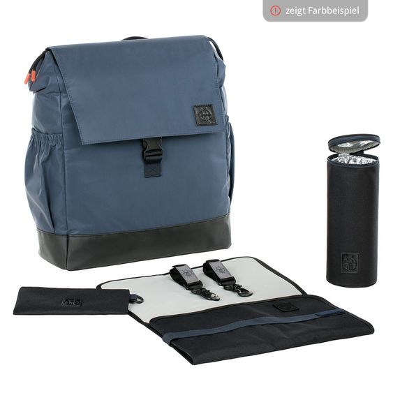 Lässig Wickelrucksack Vintage Little One & Me Backpack - Reflective Black