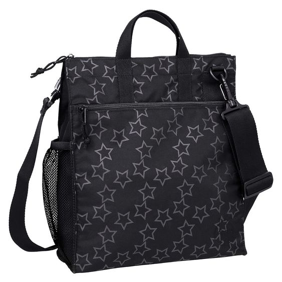 Lässig Wickeltasche Casual Buggy Bag - Reflective Star - Black