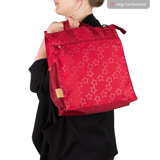 Lässig Wickeltasche Casual Buggy Bag - Reflective Star - Black