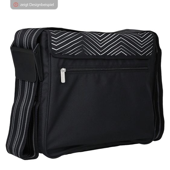 Lässig Diaper Bag Casual Messenger Bag - Reflective Star - Black