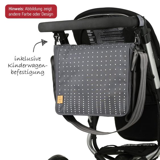 Lässig Diaper bag Casual Messenger Bag - Twill - Choco