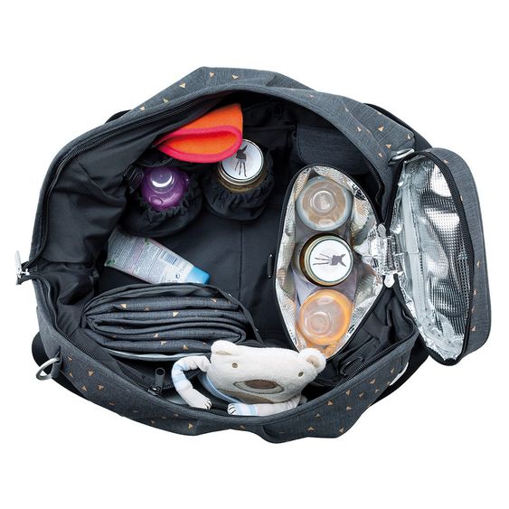 Lässig Wickeltasche Casual Twin Bag - Triangel - Dark Grey