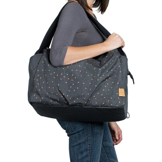 Lässig Wickeltasche Casual Twin Bag - Triangel - Dark Grey