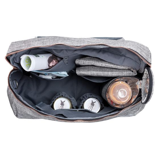 Lässig Wickeltasche Glam Rosie Bag - Anthracite Glitter