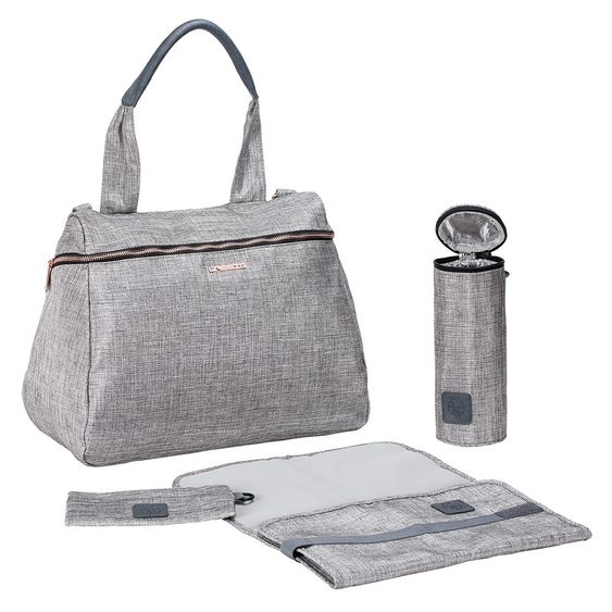 Lässig Wickeltasche Glam Rosie Bag - Anthracite Glitter
