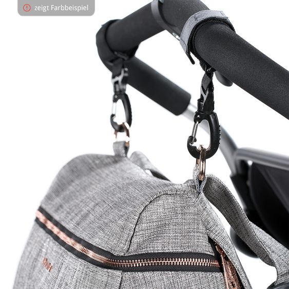 Lässig Wickeltasche Glam Rosie Bag - Black