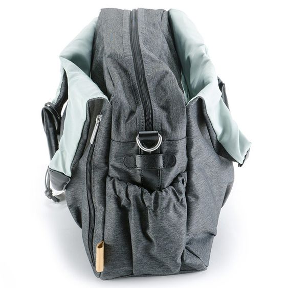 Lässig Wickeltasche Green Label Global Bag - Ecoya Anthracite