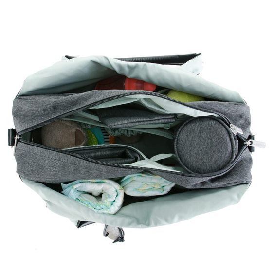 Lässig Wickeltasche Green Label Global Bag - Ecoya Anthracite