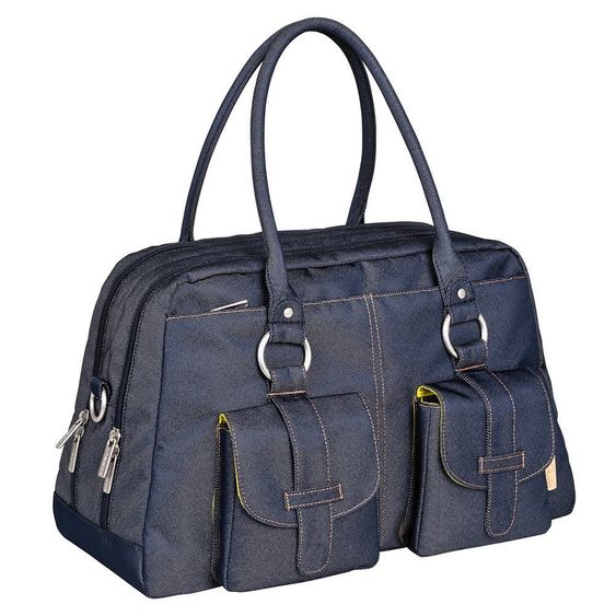 Lässig Borsa fasciatoio Metro Bag di Green Label - Blu Denim