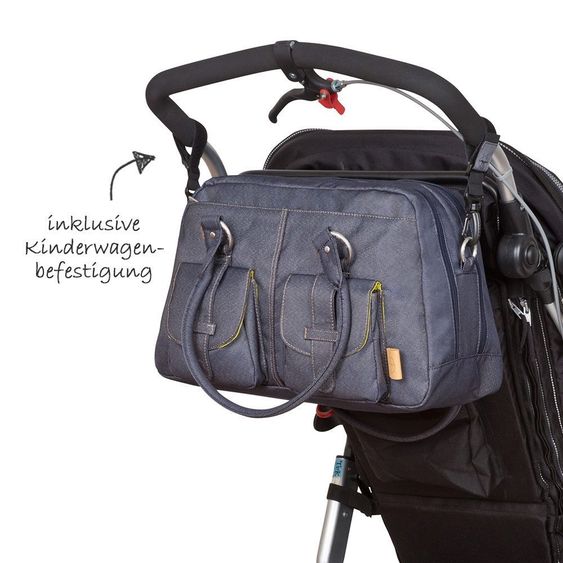 Lässig Borsa fasciatoio Metro Bag di Green Label - Blu Denim