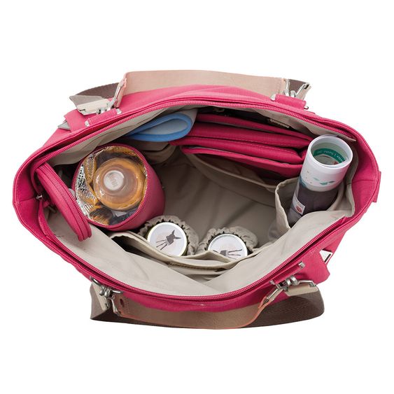 Lässig Wickeltasche Green Label Mix 'n Match Bag - Strawberry