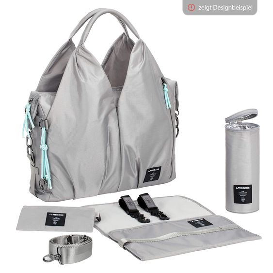 Lässig Wickeltasche Green Label Neckline Bag - Denim Black