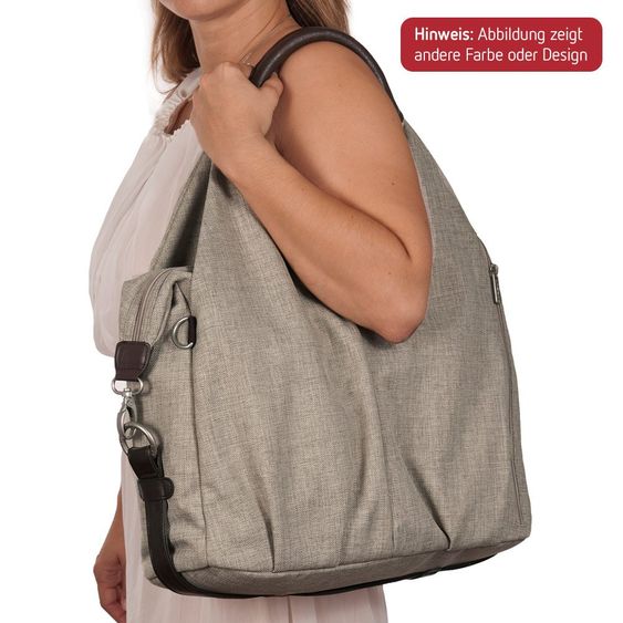 Lässig Wickeltasche Green Label Neckline Bag - Solid Taupe