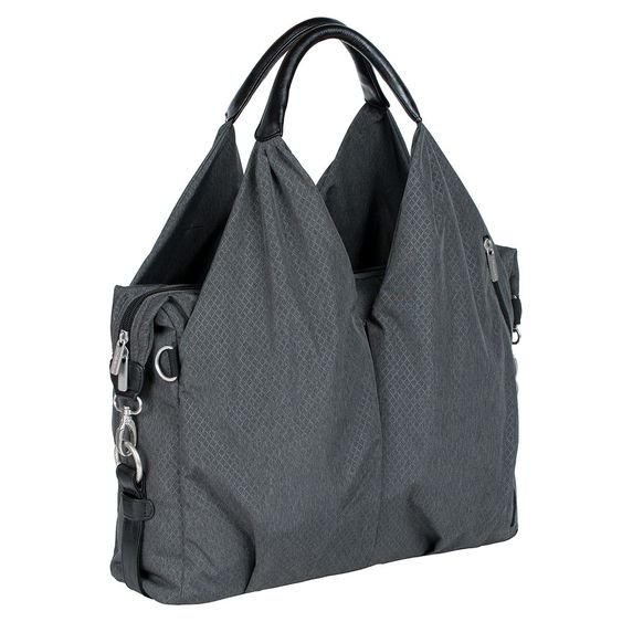 Lässig Wickeltasche Green Label Neckline Bag - Spin Dye - Black Melange