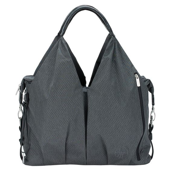 Lässig Wickeltasche Green Label Neckline Bag - Spin Dye - Black Melange