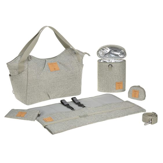 Lässig Wickeltasche Green Label Twin Bag - Boucle Beige