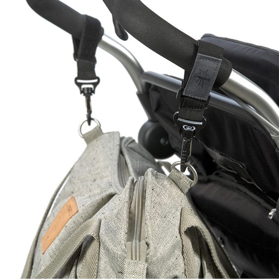 Lässig Wickeltasche Green Label Twin Bag - Boucle Beige