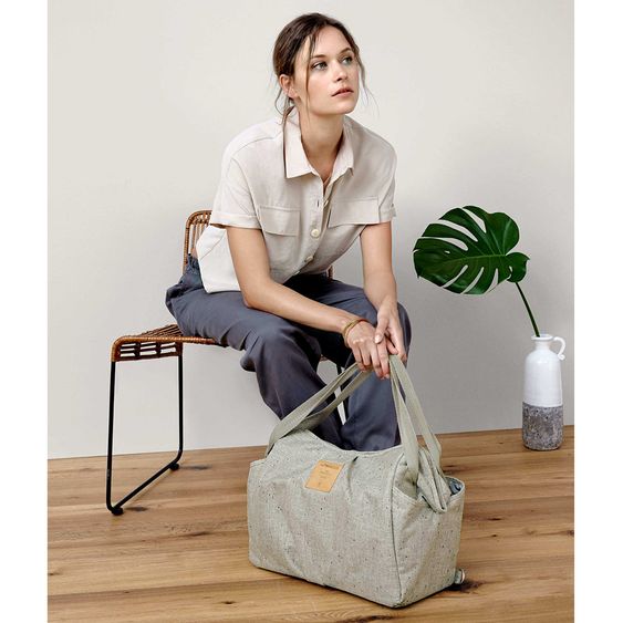 Lässig Wickeltasche Green Label Twin Bag - Boucle Beige