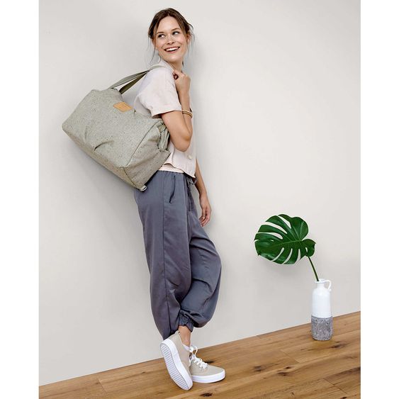 Lässig Wickeltasche Green Label Twin Bag - Boucle Beige