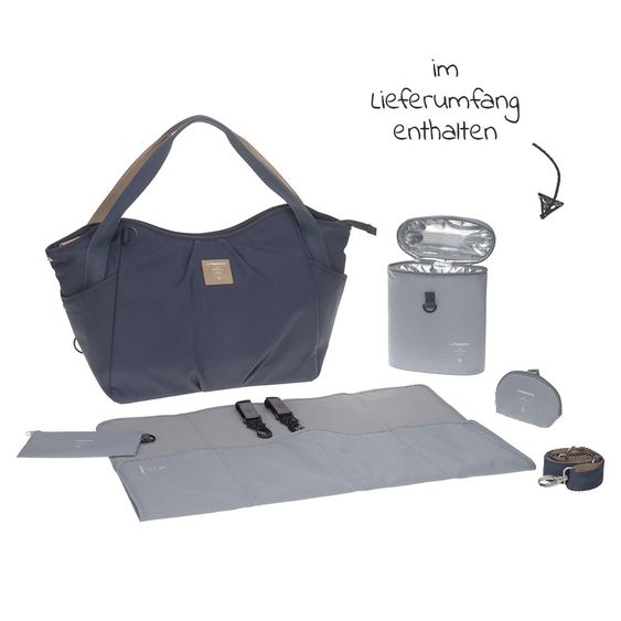Lässig Wickeltasche Green Label Twin Bag - Navy