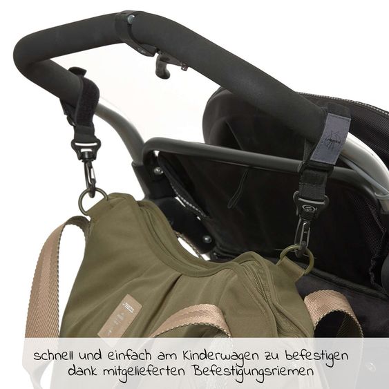 Lässig Diaper bag Green Label Twin Bag - Olive