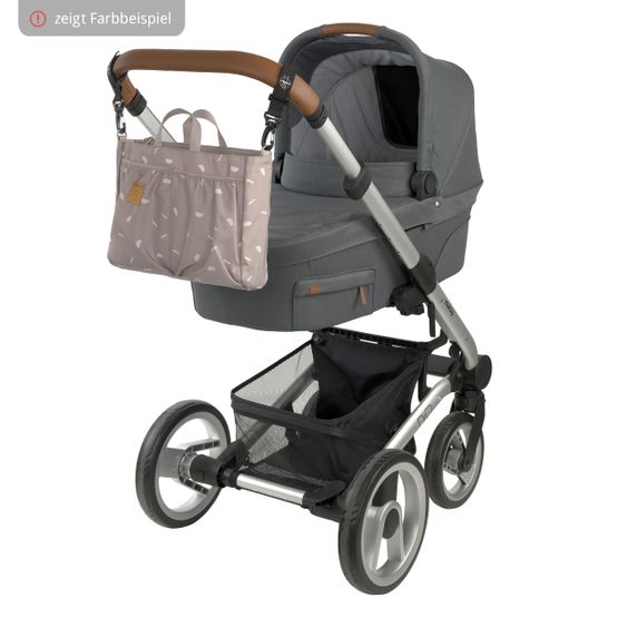 Lässig Wickeltasche / Kinderwagentasche Multitalent Organizer - Soft Stripes Rose