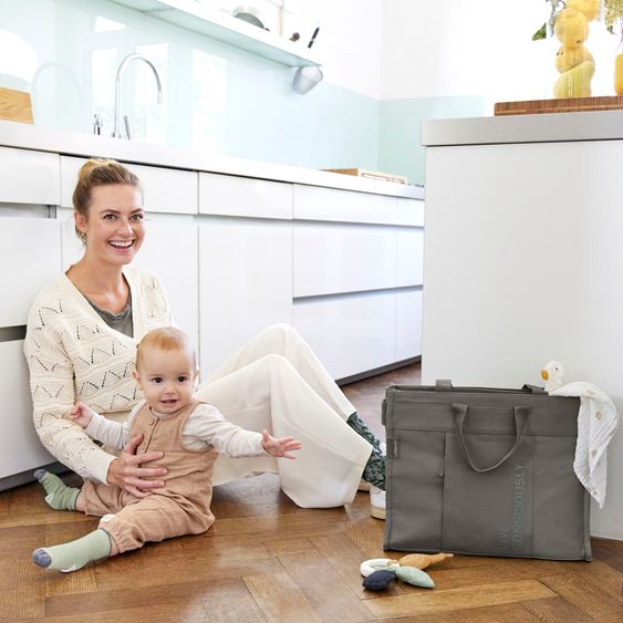 Lässig Wickeltasche Tote Up Bag - Anthracite