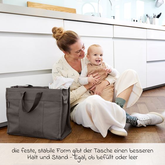 Lässig Wickeltasche Tote Up Bag - Anthracite