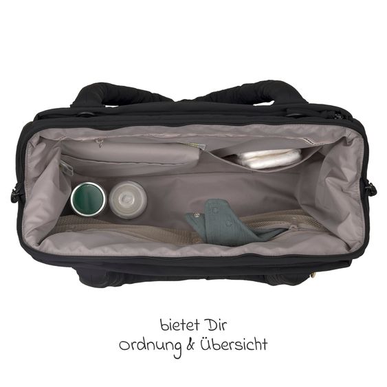 Lässig Wickeltasche Yula Weekender Bag - Black