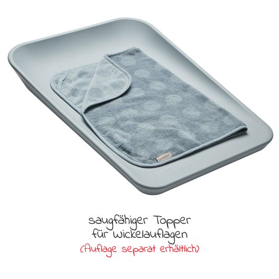 Leander Auflage Topper für Wickelauflage Matty aus Bio-Baumwolle - Organic - Blueberry
