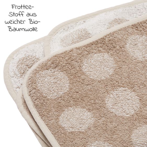 Leander Auflage Topper für Wickelauflage Matty aus Bio-Baumwolle - Organic - Cappucino