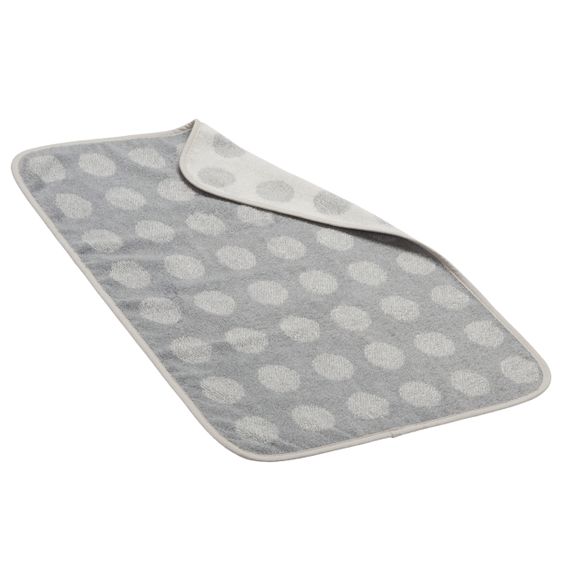 Leander Auflage Topper für Wickelauflage Matty aus Bio-Baumwolle - Organic - Cool Grey