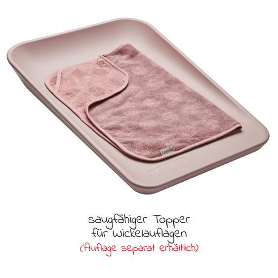 Leander Matty organic cotton changing mat topper - Organic - Wood Rose