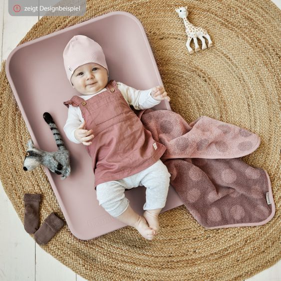 Leander Matty organic cotton changing mat topper - Organic - Wood Rose