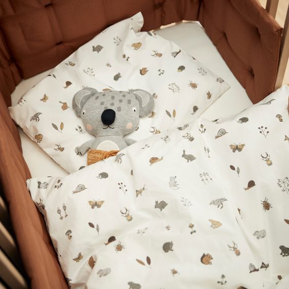 Leander Bettwäsche aus Bio-Baumwolle 100 x 135 cm / 40 x 60 cm - Dusty Cappuccino