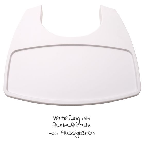 Leander Essbrett & Tablett für Hochstuhl Classic - Weiß