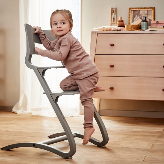 Leander Hochstuhl Classic stabil, individuell einstellbar, mitwachsend - Grau