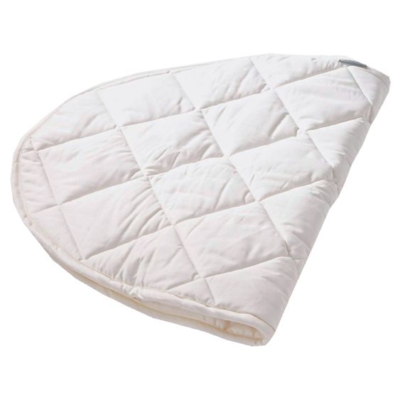Leander Matratzenauflage aus Bio-Baumwolle für Wiege Classic 48 x 79 cm - Weiß