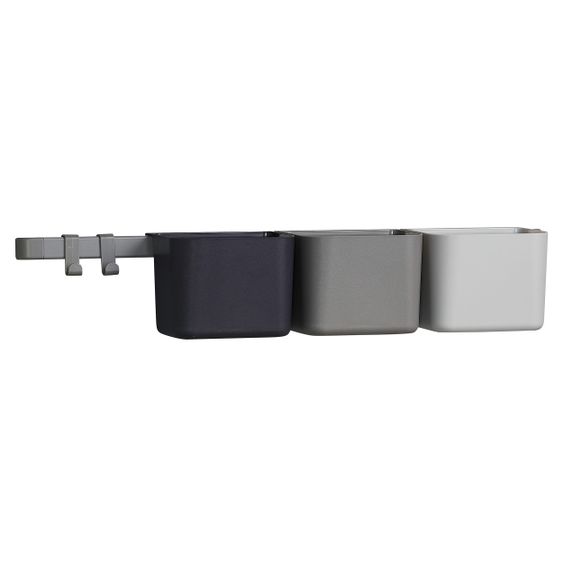 Leander Organisationselemente 3 er Pack mit 1 langen Schiene - Dusty Grey