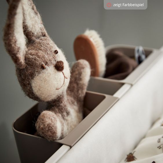 Leander Organisationselemente 3 er Pack mit 1 langen Schiene - Dusty Grey