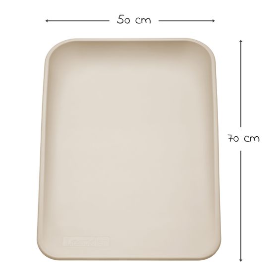 Leander Changing mat & changing pad Matty non-slip, washable, hygienic with high sides 50 x 70 cm - Cappuccino