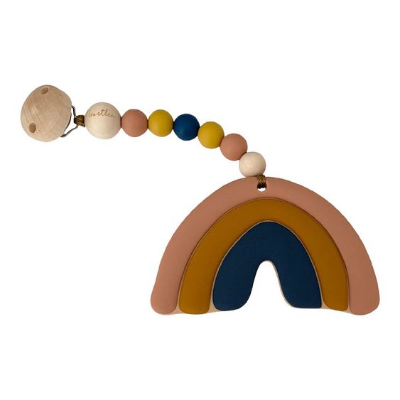 Leo et Lea Beißkette - Rainbow Hope - Mustard
