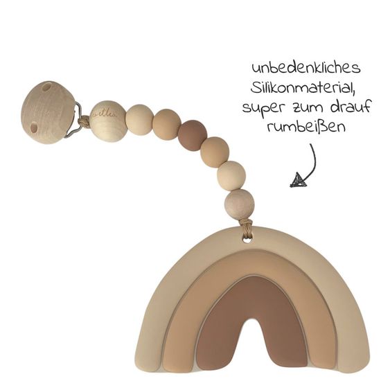 Leo et Lea Beißkette - Rainbow Nude - Beige