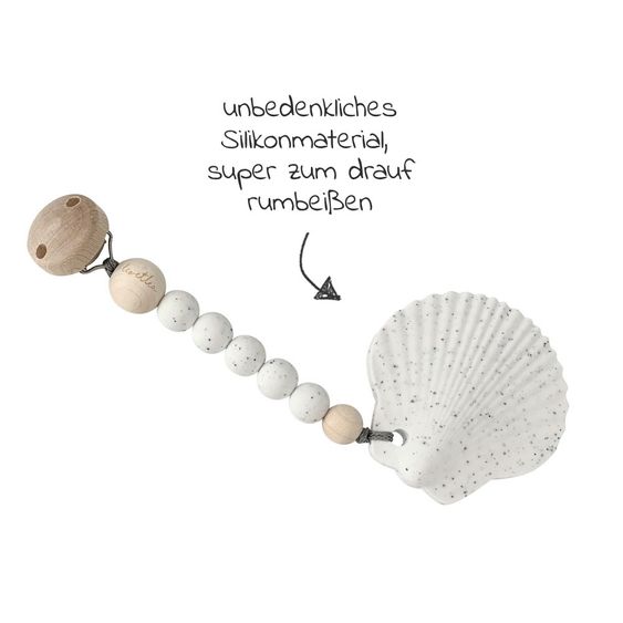 Leo et Lea Beißkette - Shell - White