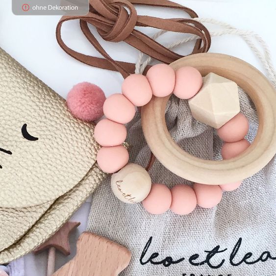 Leo et Lea Beißring Plus - Dusty Rose 