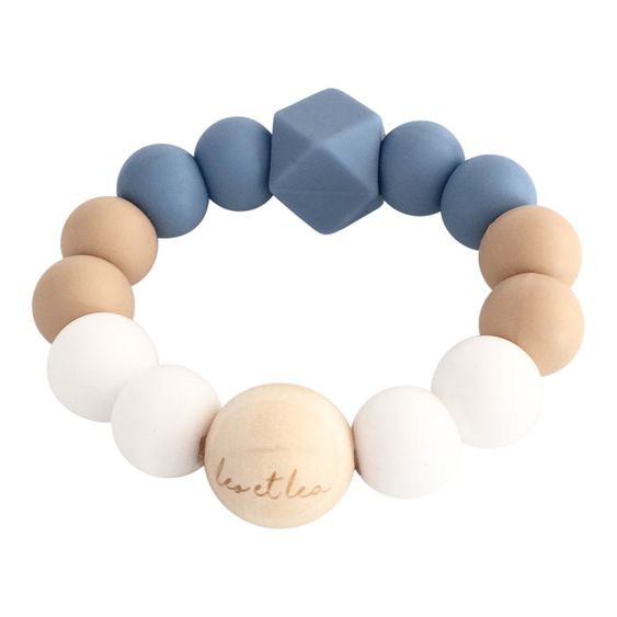 Leo et Lea Ombre Beißring - Dusty Blue