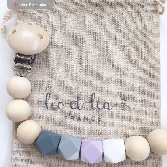 Leo et Lea Schnullerkette - Leo - Lavender